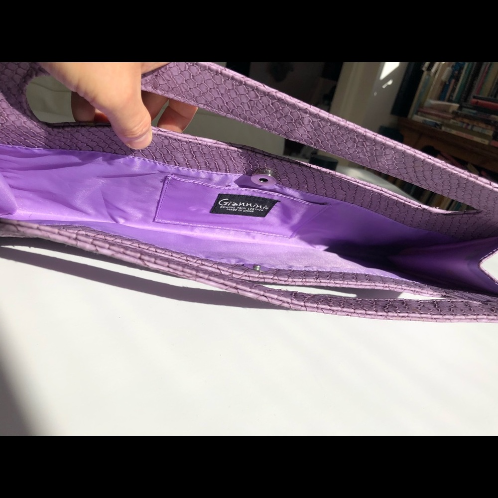 Oversized Python Clutch NWOT - Picture 5 of 10